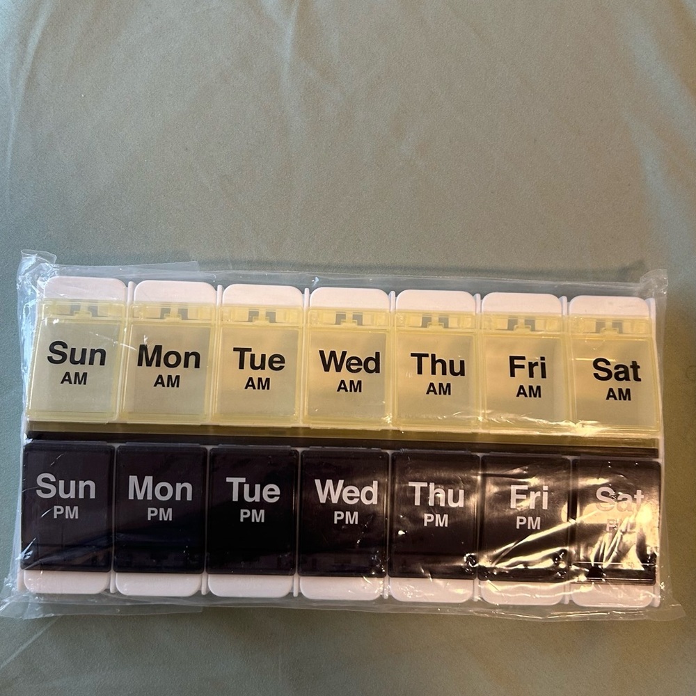 Weekly Pill Organizer with AM/PM Compartments
